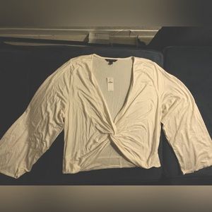 Banana Republic XL White Crop Top